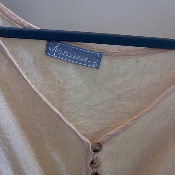 Medium Yellow Smocked Bottom Top - Picture 3 of 4